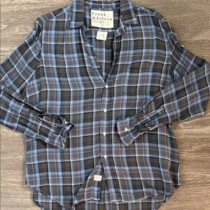 Frank & Eileen Plaid Shirt Size Small 100% Modal